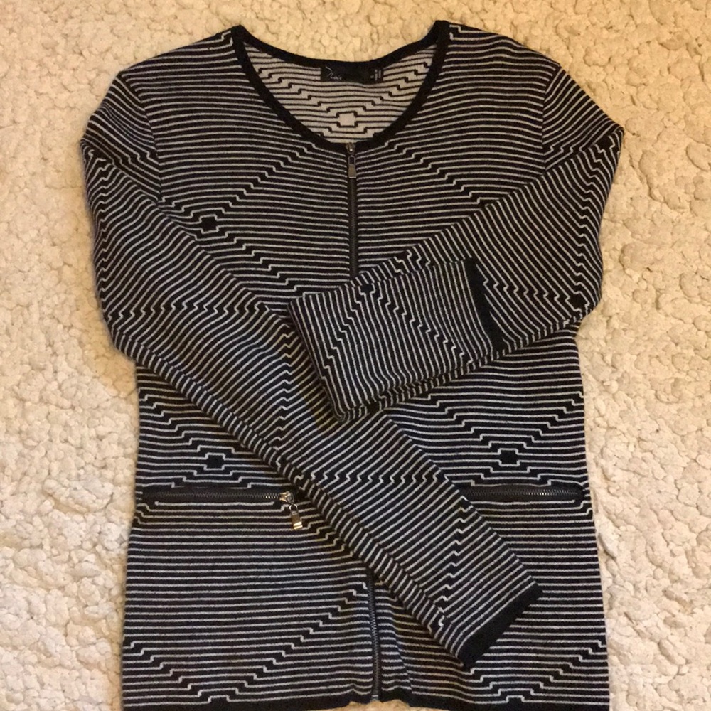Noir cardigan, great for work or evening!